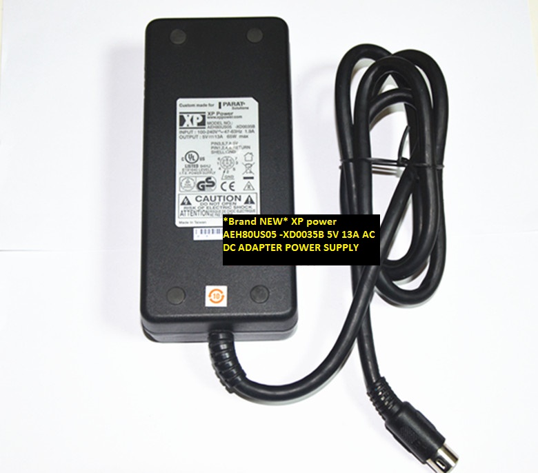 *Brand NEW* AEH80US05 -XD0035B AC DC ADAPTER 5V 13A XP power 8pins POWER SUPPLY